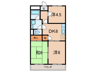 サンヒルズＡの物件間取画像